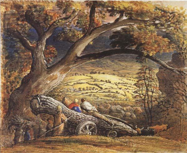 Samuel Palmer The Timber Wain Norge oil painting art